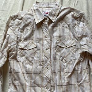 Western pearl snap long-sleeve shirt